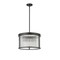 Z-Lite Carnaby Pendant, 5-Light, 18.25 In.W x 11.25 In.H, Matte Black/Clear Ribbed 7504P18-MB - alternate 8
